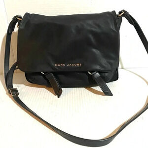 Marc Jacobs black nylon crossbody handbag